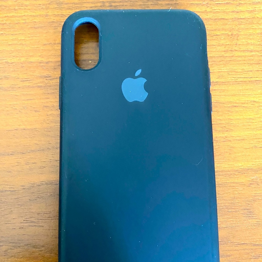 Black silicone apple iphone case
